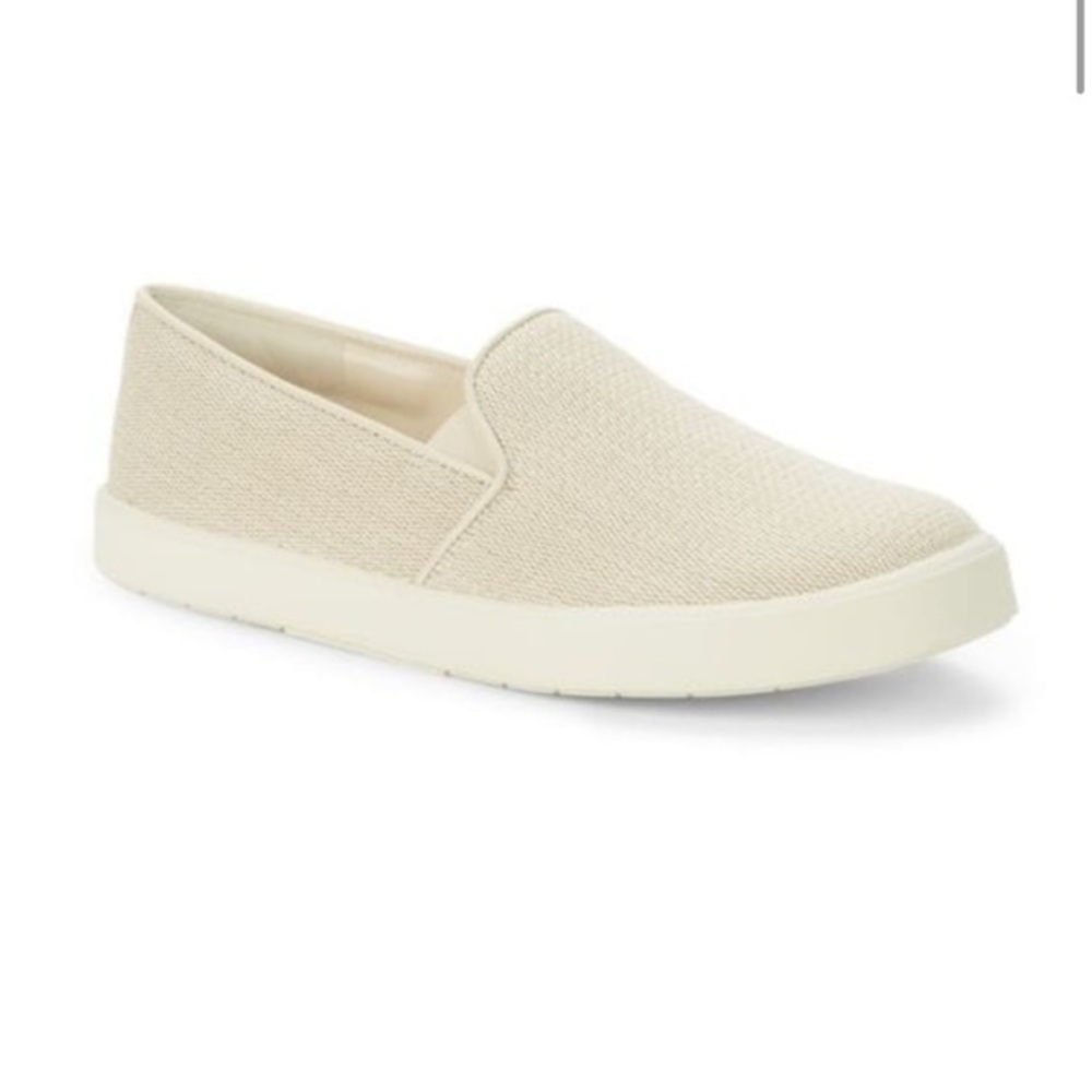 VINCE PRESLEY SLIP ON SNEAKER LINEN SZ 8